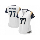 Women's Nike Los Angeles Rams #77 Andrew Whitworth Limited White NFL Jersey