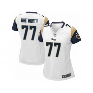 Women's Nike Los Angeles Rams #77 Andrew Whitworth Limited White NFL Jersey