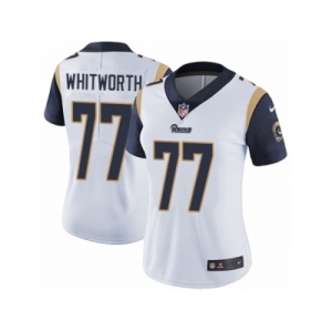 Women's Nike Los Angeles Rams #77 Andrew Whitworth Vapor Untouchable Limited White NFL Jersey