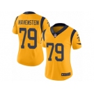 Women's Nike Los Angeles Rams #79 Rob Havenstein Limited Gold Rush NFL Jersey