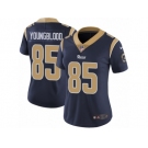 Women's Nike Los Angeles Rams #85 Jack Youngblood Vapor Untouchable Limited Navy Blue Team Color NFL Jersey