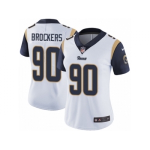 Women's Nike Los Angeles Rams #90 Michael Brockers Vapor Untouchable Limited White NFL Jersey