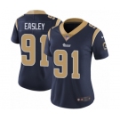 Women's Nike Los Angeles Rams #91 Dominique Easley Navy Blue Team Color Vapor Untouchable Limited Player NFL Jersey