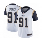 Women's Nike Los Angeles Rams #91 Dominique Easley White Vapor Untouchable Limited Player NFL Jersey