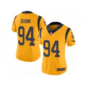 Women's Nike Los Angeles Rams #94 Robert Quinn Limited Gold Rush NFL Jersey