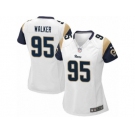 Women's Nike Los Angeles Rams #95 Tyrunn Walker Limited White NFL Jersey