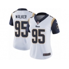 Women's Nike Los Angeles Rams #95 Tyrunn Walker Vapor Untouchable Limited White NFL Jersey