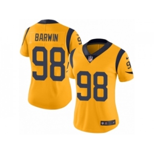 Women's Nike Los Angeles Rams #98 Connor Barwin Limited Gold Rush NFL Jersey