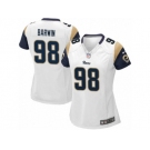 Women's Nike Los Angeles Rams #98 Connor Barwin Limited White NFL Jersey