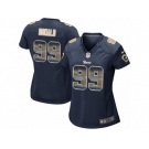 Women's Nike Los Angeles Rams #99 Aaron Donald Limited Navy Blue Strobe NFL Jersey