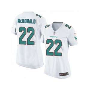 Women's Nike Miami Dolphins #22 T.J. McDonald Limited White NFL Jersey