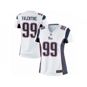 Women's Nike New England Patriots #99 Vincent Valentine Limited White NFL Jersey