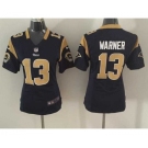 nike women nfl jerseys st. louis rams #13 warner blue[nike]