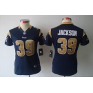 nike women nfl jerseys st. louis rams #39 jackson dk.blue[nike limited]