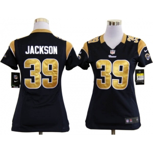 nike women nfl jerseys st. louis rams #39 jackson dk.blue[nike]
