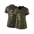 nike women nfl jerseys st. louis rams #5 foles army green[nike Limited Salute To Service]