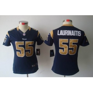 nike women nfl jerseys st. louis rams #55 laurinaitis dk.blue[nike limited]