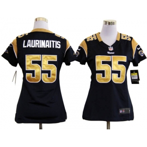 nike women nfl jerseys st. louis rams #55 laurinaitis dk.blue[nike]