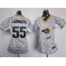 nike women nfl jerseys st. louis rams #55 laurinaitis [fem fan zebra]