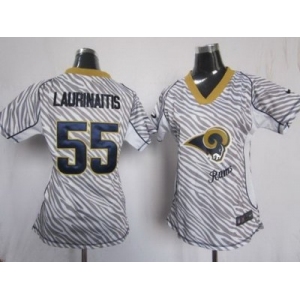 nike women nfl jerseys st. louis rams #55 laurinaitis [fem fan zebra]