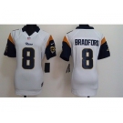 nike women nfl jerseys st louis rams #8 sam bradford white[nike]