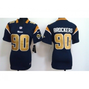 nike women nfl jerseys st. louis rams #90 brockers dk.blue[nike]