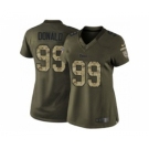 nike women nfl jerseys st. louis rams #99 donald army green[nike Limited Salute To Service]