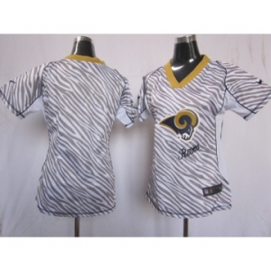 nike women nfl jerseys st. louis rams blank[fem fan zebra]