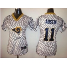 nike women nfl jerseys st.louis rams #11 austin[fem fan zebra]