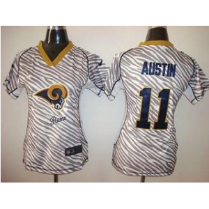 nike women nfl jerseys st.louis rams #11 austin[fem fan zebra]