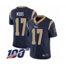 Youth Los Angeles Rams #17 Robert Woods Navy Blue Team Color Vapor Untouchable Limited Player 100th Season Football Jersey