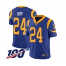 Youth Los Angeles Rams #24 Taylor Rapp Royal Blue Alternate Vapor Untouchable Limited Player 100th Season Football Jersey