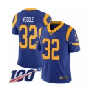 Youth Los Angeles Rams #32 Eric Weddle Royal Blue Alternate Vapor Untouchable Limited Player 100th Season Football Jersey