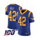 Youth Los Angeles Rams #42 John Kelly Royal Blue Alternate Vapor Untouchable Limited Player 100th Season Football Jersey