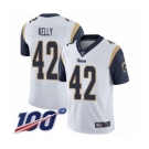 Youth Los Angeles Rams #42 John Kelly White Vapor Untouchable Limited Player 100th Season Football Jersey