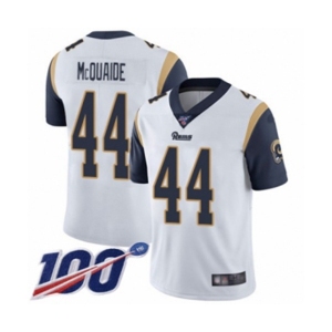 Youth Los Angeles Rams #44 Jacob McQuaide White Vapor Untouchable Limited Player 100th Season Football Jersey
