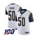 Youth Los Angeles Rams #50 Samson Ebukam White Vapor Untouchable Limited Player 100th Season Football Jersey