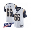 Youth Los Angeles Rams #66 Austin Blythe White Vapor Untouchable Limited Player 100th Season Football Jersey