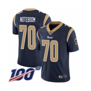 Youth Los Angeles Rams #70 Joseph Noteboom Navy Blue Team Color Vapor Untouchable Limited Player 100th Season Football Jersey