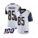 Youth Los Angeles Rams #85 Jack Youngblood White Vapor Untouchable Limited Player 100th Season Football Jersey