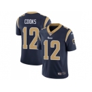 Youth Nike Los Angeles Rams #12 Brandin Cooks Navy Blue Team Color Stitched NFL Vapor Untouchable Limited Jersey