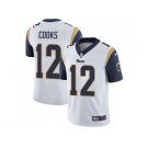 Youth Nike Los Angeles Rams #12 Brandin Cooks White Stitched NFL Vapor Untouchable Limited Jersey