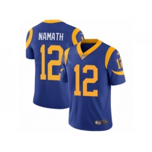 Youth Nike Los Angeles Rams #12 Joe Namath Vapor Untouchable Limited Royal Blue Alternate NFL Jersey