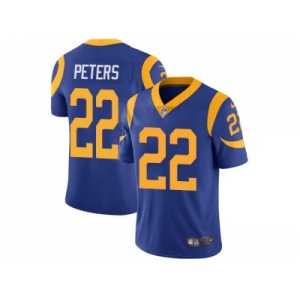 Youth Nike Los Angeles Rams #22 Marcus Peters Royal Blue Alternate Stitched NFL Vapor Untouchable Limited Jersey