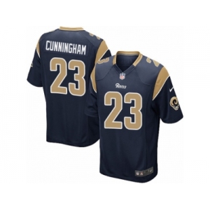 Youth Nike Los Angeles Rams #23 Benny Cunningham Game Navy Blue Team Color NFL Jersey