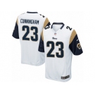 Youth Nike Los Angeles Rams #23 Benny Cunningham Game White NFL Jersey