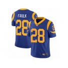 Youth Nike Los Angeles Rams #28 Marshall Faulk Vapor Untouchable Limited Royal Blue Alternate NFL Jersey