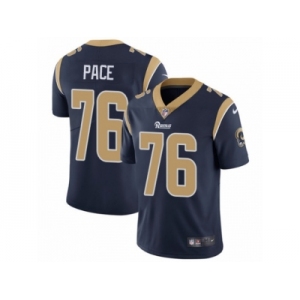 Youth Nike Los Angeles Rams #76 Orlando Pace Vapor Untouchable Limited Navy Blue Team Color NFL Jersey