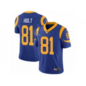 Youth Nike Los Angeles Rams #81 Torry Holt Vapor Untouchable Limited Royal Blue Alternate NFL Jersey