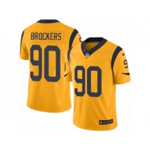 Youth Nike Los Angeles Rams #90 Michael Brockers Limited Gold Rush NFL Jersey